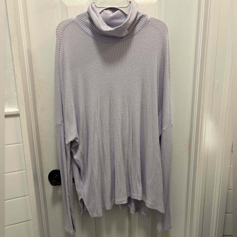 Light Purple Turtleneck Shirt